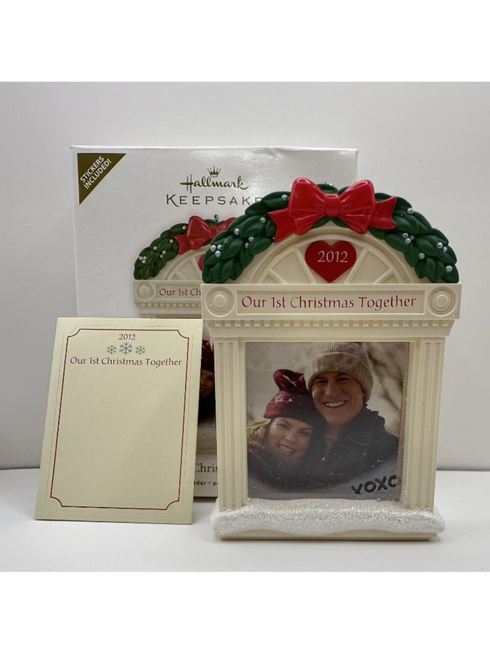 2012 Hallmark Keepsake Handcrafted Ornament Our First Christmas Together NOS